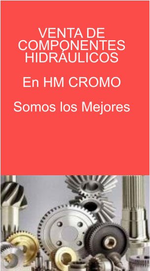 VENTA DE  COMPONENTES  HIDRÁULICOS  En HM CROMO   Somos los Mejores