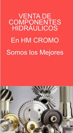 VENTA DE  COMPONENTES  HIDRÁULICOS  En HM CROMO   Somos los Mejores